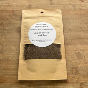 lemon myrtle tea, native australian tea, herbal tea, caffeine free tea, bush herbal tea
