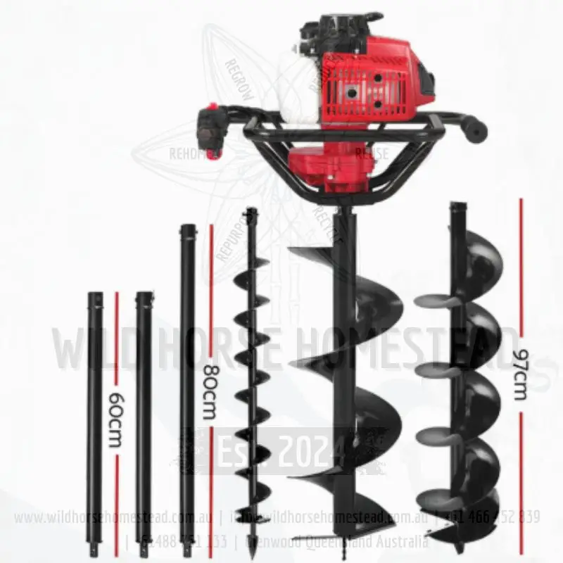 Post Hole Digger 1 Man 2 stroke petrol auger 300mm