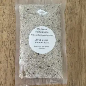 Citrus Grove Mineral Soak, Lemon Myrtle, Lime, Rosemary, Mineral Salts, Bath Soak, Mineral Soak, Foot Spa Soak, Self-Care Ritual