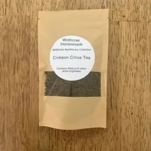 Crimson Citrus Tea, Lemon Myrtle, Cranberry Hibiscus Leaf, Tahitian Lime Leaf