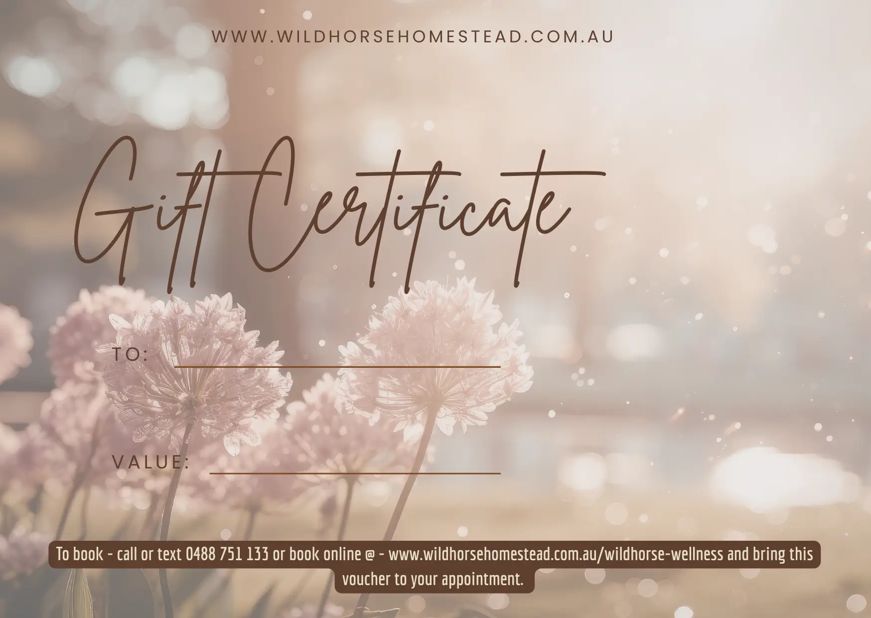 Wildhorse Homestead Gift Card