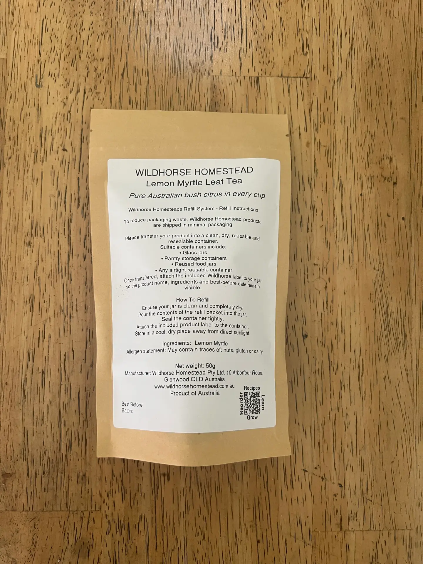 Native Lemon Myrtle Leaf Tea - Image 2