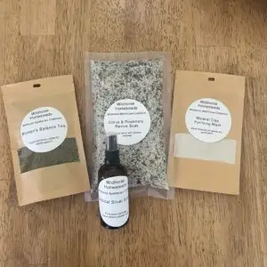 The Homestead Detox Pack, Wildhorse Citrus & Rosemary Mineral Soak, Womens Balance Tea, Diatomaceous Earth Mud Mask, Colloidal Silver Spray