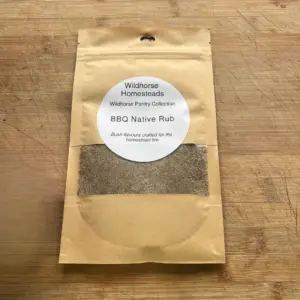 bbq spice rub, vegan bbq seasoning, homestead spices, australian native herbs, plant based grilling