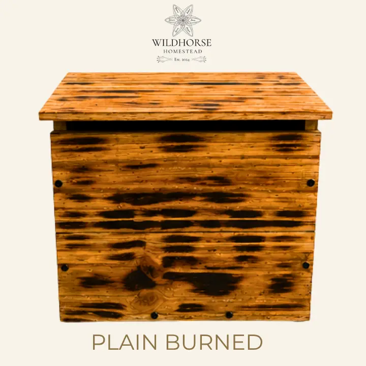 Wildhorse Woodworx Rustic Burned Homestead Letter Box - Image 3