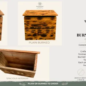 Rustic Burned Letter Box Main