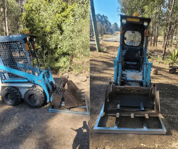 Bobcat with spreader bar