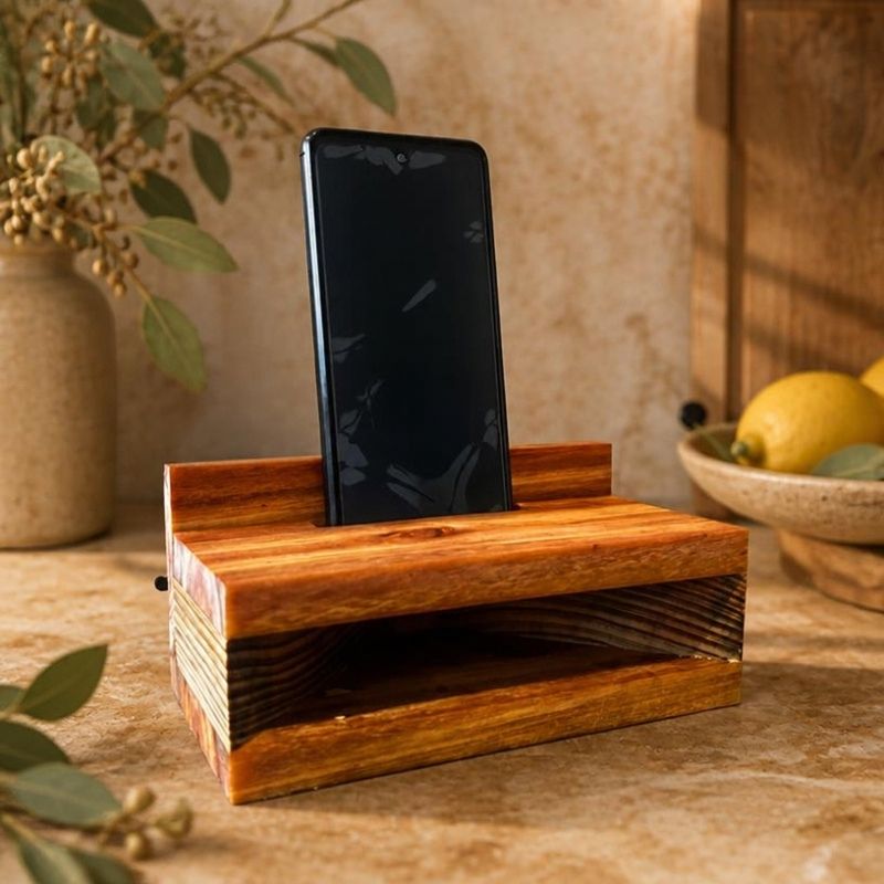 Wildhorse Homestead Handcrafted Wood Phone Amplifier – Cord Free - Image 6