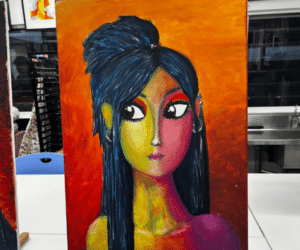 Palm Beach Currumbin State High School Art Excellence Program Art by De Wet's daughter