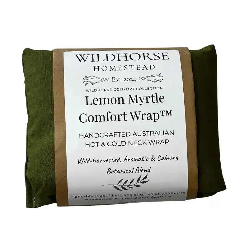 Wildhorse Homestead Lemon Myrtle Comfort Wrap™ — Handcrafted Australian Hot & Cold Neck Wrap