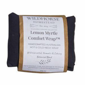 Wildhorse Homestead Lemon Myrtle Comfort Wrap – Reusable Hot & Cold Wrap Charcoal Grey