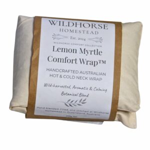 Wildhorse Homestead Lemon Myrtle Comfort Wrap – Reusable Hot & Cold Wrap Cream