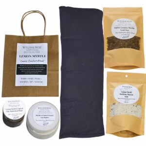 Wildhorse Homestead Lemon Myrtle Luxury Comfort Ritual Gift Set Charcoal Grey