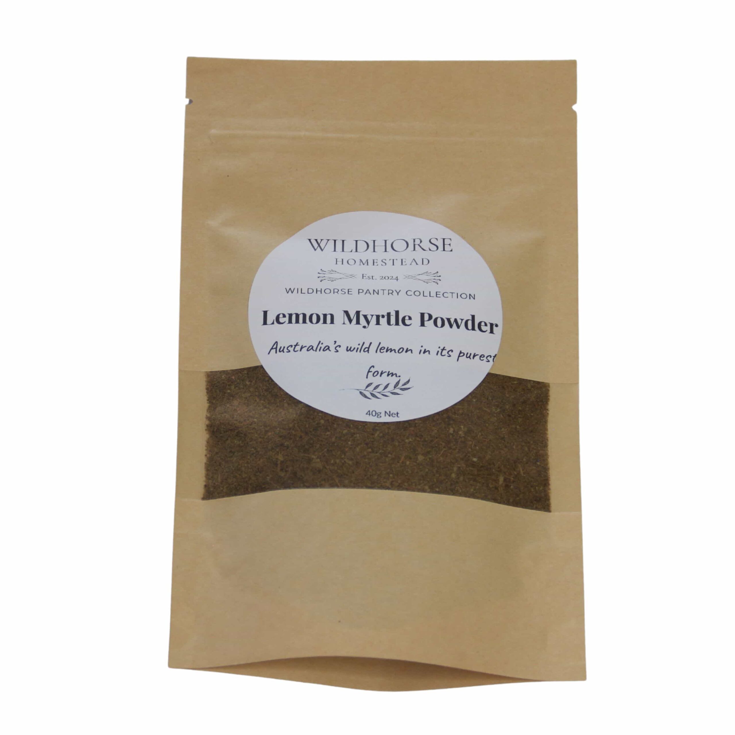 Wildhorse Homestead Native Lemon Myrtle Powder - 40g - Image 3