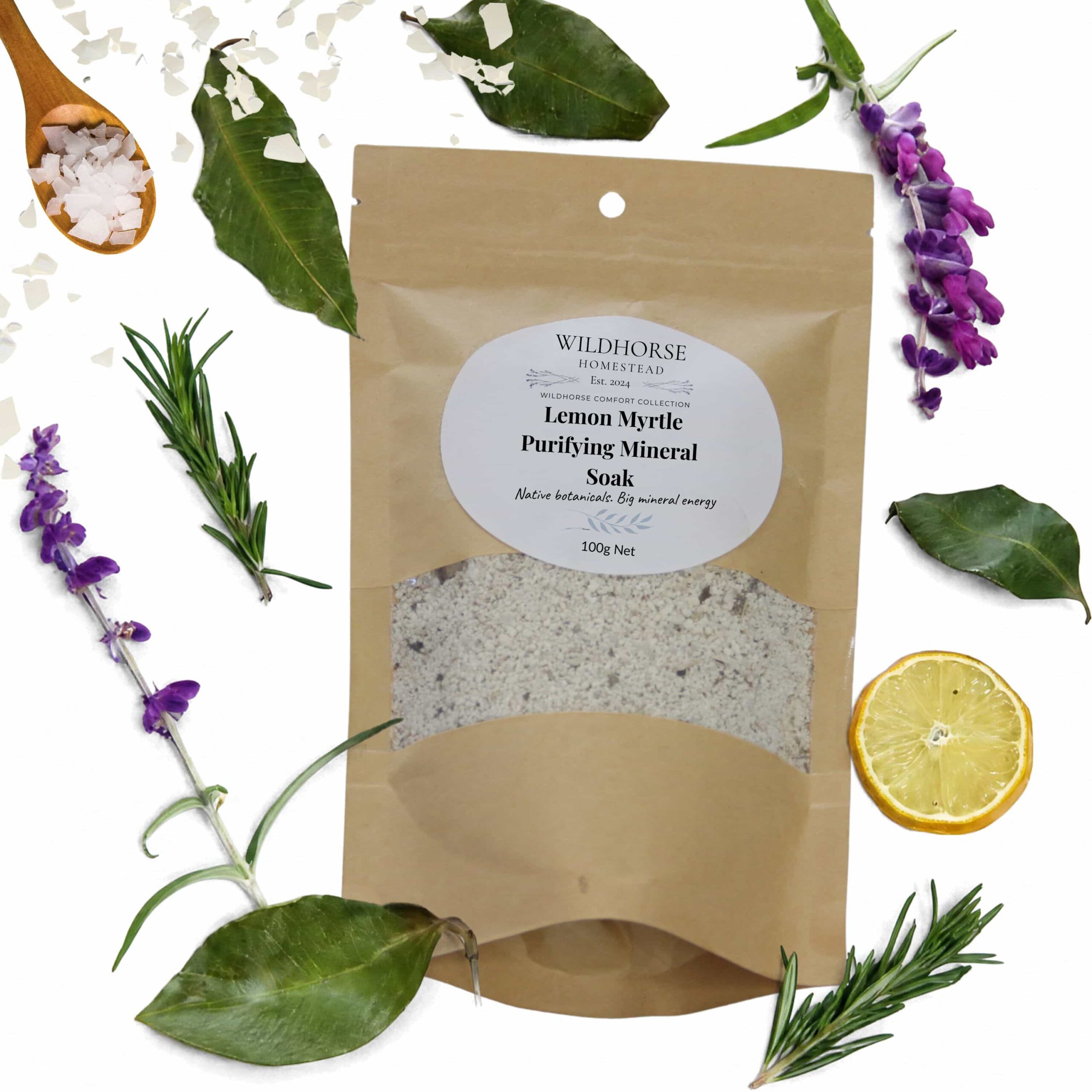 Wildhorse Homestead Lemon Myrtle Bathhouse Ritual — Gift Set (3-Piece) - Image 5