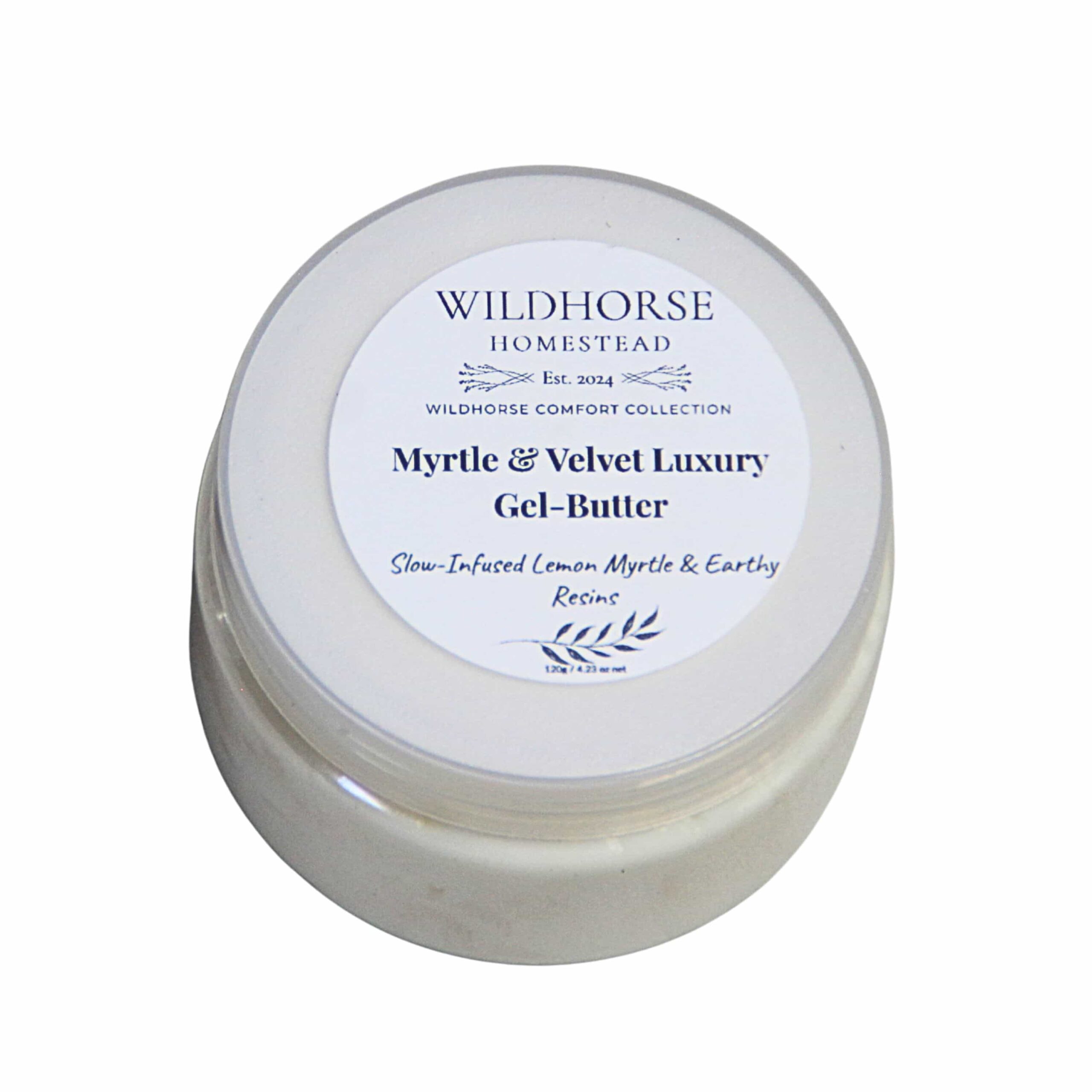 Luxury Myrtle and Velvet Gel Butter Front