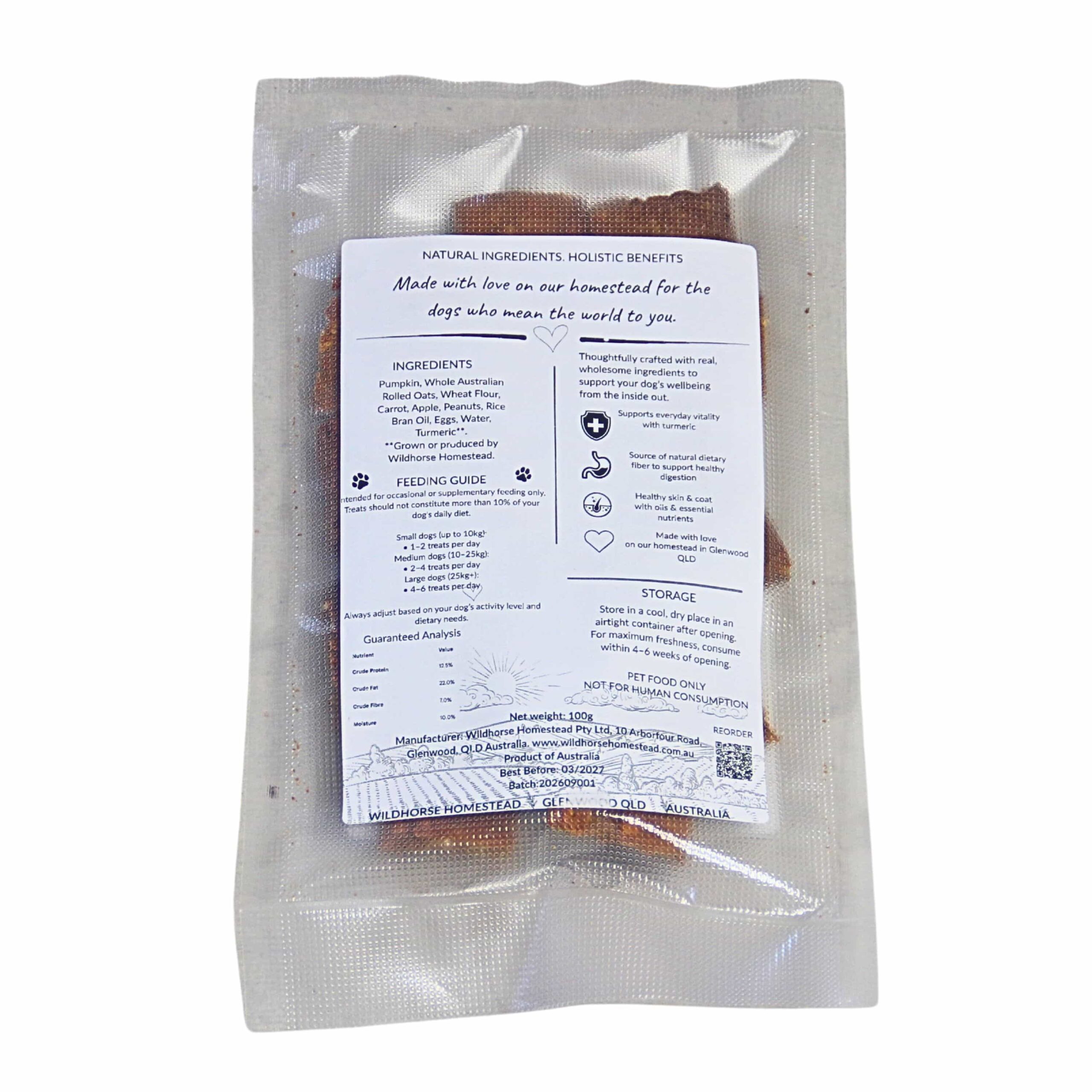 Wildhorse Good Dog Treats | Baked Dog Treats - 100g - Image 2