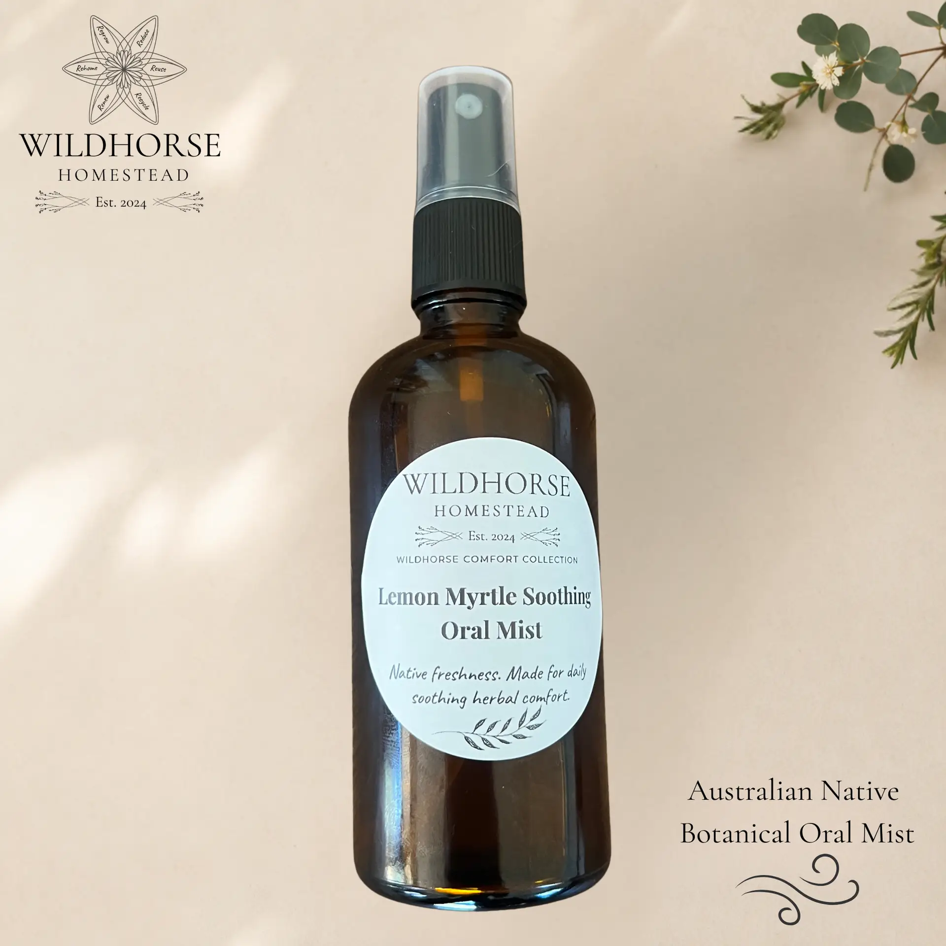 Wildhorse Lemon Myrtle Soothing Oral Mist - Image 3