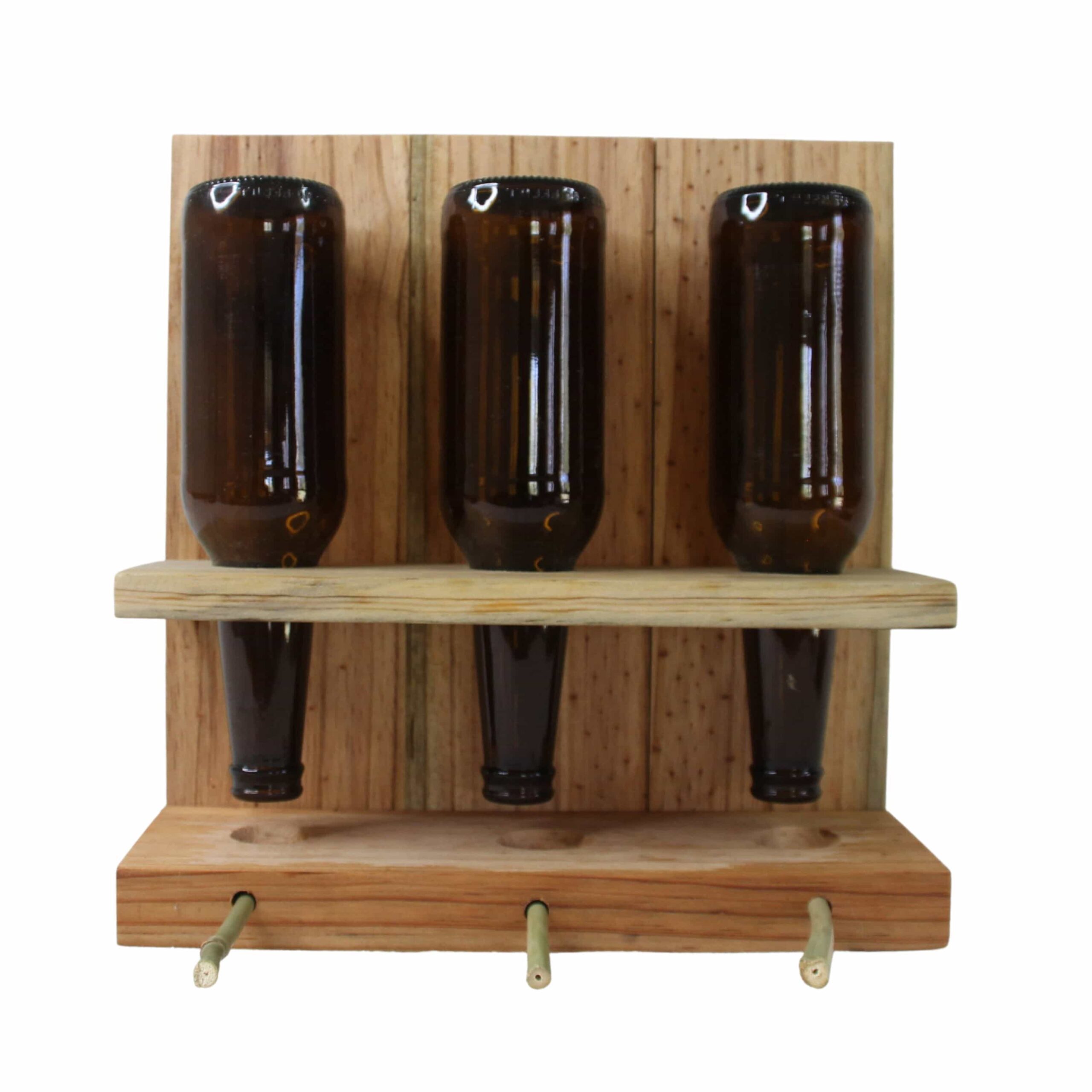 Wildhorse Homestead Rustic Triple Bottle Bird Feeder - Image 3